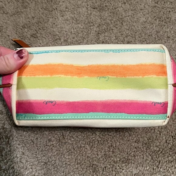 Coach Watercolor Striped Pouch Purse - Picture 3 of 6